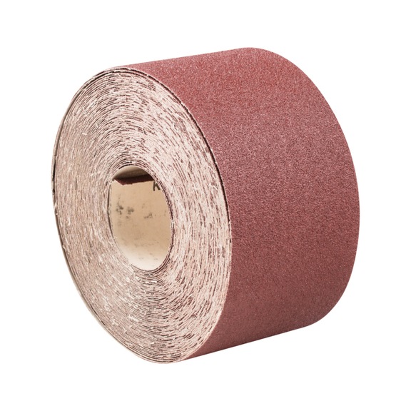 PFERD corundum sanding belt roll paper SBR-P width 115 mm x length 25m A40 - Abrasive tool made of abrasive on a base