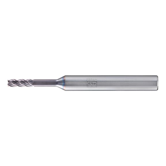 Solid carbide corner milling cutter, long, 4 cutting edges, diameter 3 mm, 45 degree chamfer, TiAlN shank HA - End mills (non-indexable cutting edges