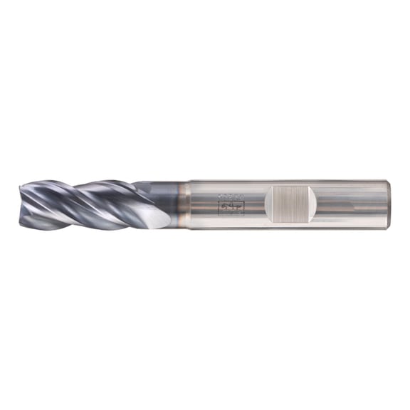 PFERD Solid carbide corner milling cutter, long, 4 cutting edges, diameter 10 mm, 45-degree chamfer, TiAlN shank, HB - End mills (non-indexable cutting edges