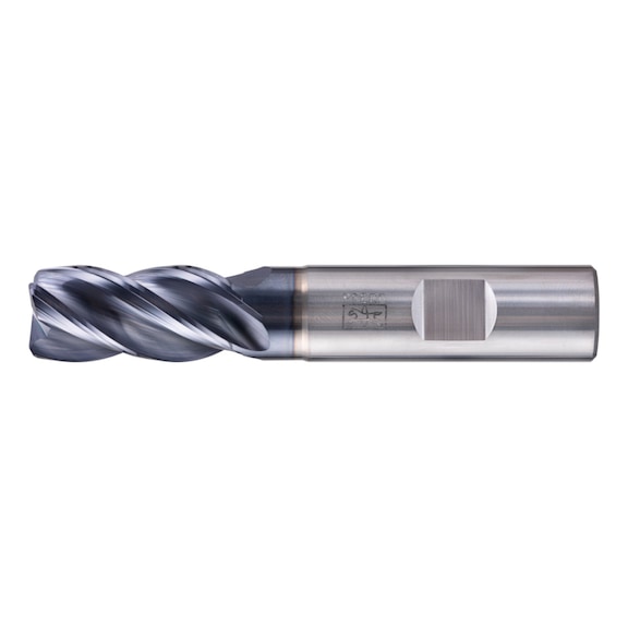 Solid carbide corner milling cutter, long, 4 cutting edges, diameter 16 mm, radius 1.5 mm, TiAlN shank, HB - End mills (non-indexable cutting edges