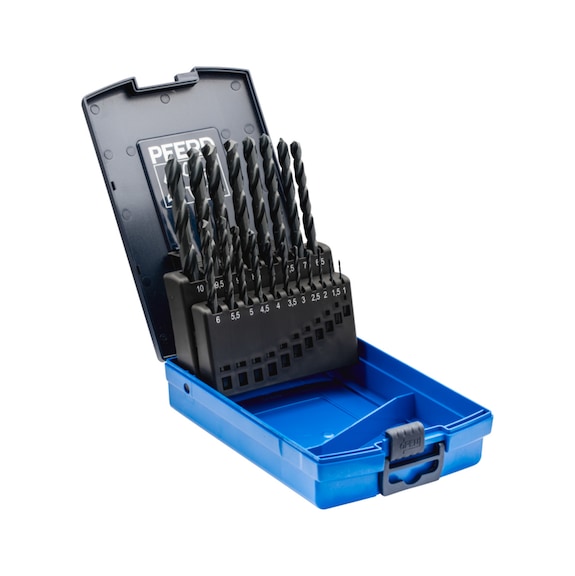 PFERD twist drill set 19-piece STEEL HSSG N DIN 338 universal - Micro drill
