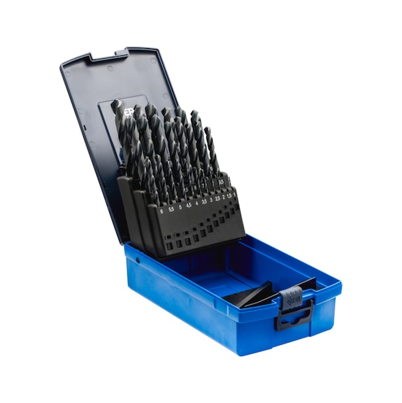 PFERD Twist drill set 25-piece STEEL HSSG N DIN 338 universal - Micro drill