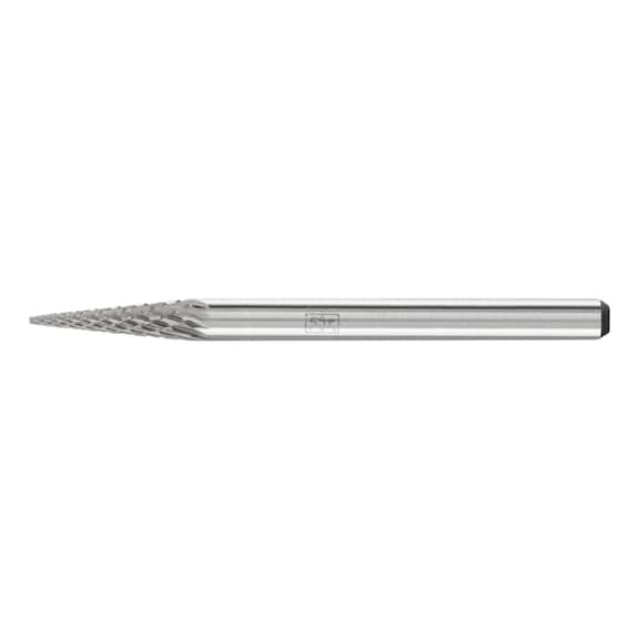 PFERD carbide burr pointed cone SKM diameter 03x11 mm shank 3 mm Z4 - Rotor milling cutter