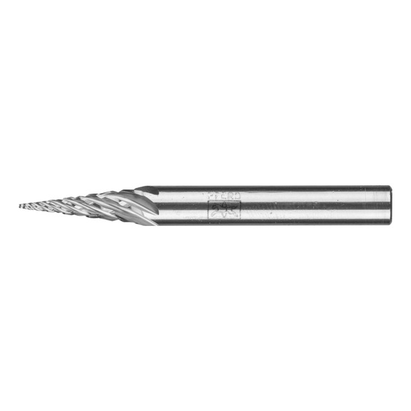PFERD carbide burr STEEL pointed taper SKM diameter 06x18 mm shank 6 mm - Rotor milling cutter