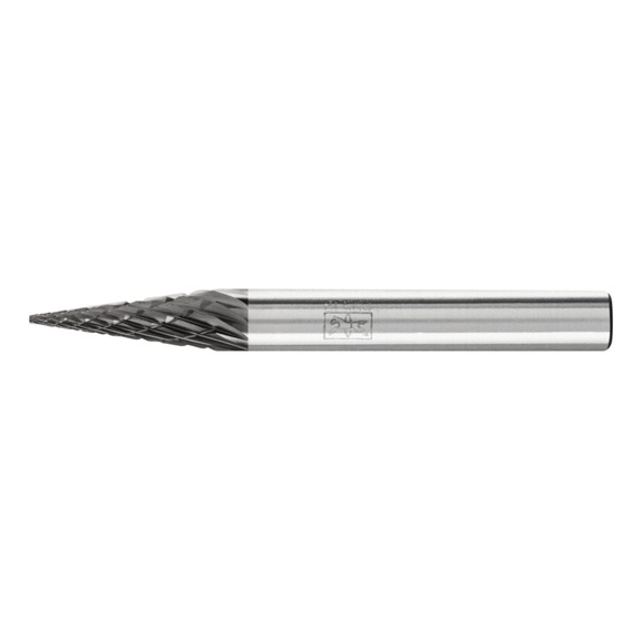 PFERD carbide burr pointed cone SKM diameter 06x18 mm shank 6 mm Z3P - Rotor milling cutter
