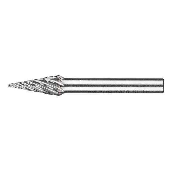 PFERD Hartmetall Frässtift STEEL Spitzkegel SKM Durchmesser 08x20mm Schaft 6 mm - Rotorfräser