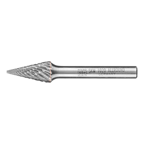 PFERD carbide burr ALLROUND pointed cone SKM diameter 10x20 mm - Rotor milling cutter