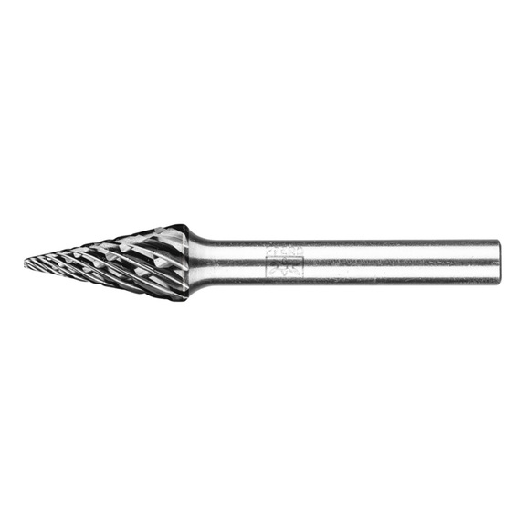 PFERD Hartmetall Frässtift STEEL Spitzkegel SKM Durchmesser 10x20mm Schaft 6mm - Rotorfräser