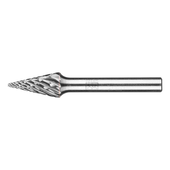 PFERD Hartmetall Frässtift STEEL Spitzkegel SKM Durchmesser 10x20mm Schaft 6 mm - Rotorfräser