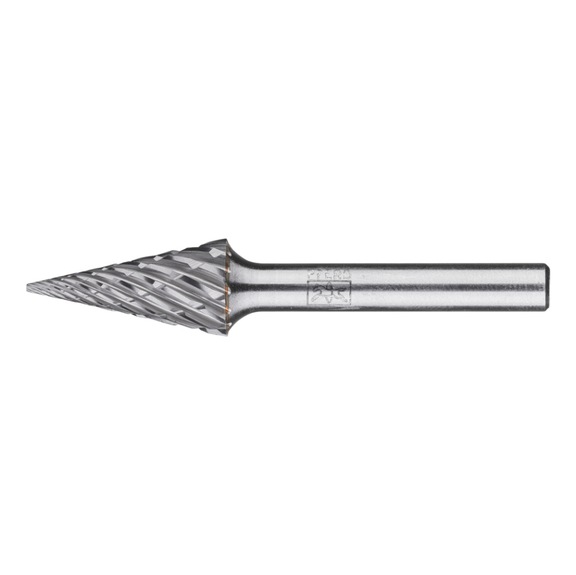 PFERD carbide burr STEEL pointed taper SKM diameter 12x25 mm shank 6 mm - Rotor milling cutter