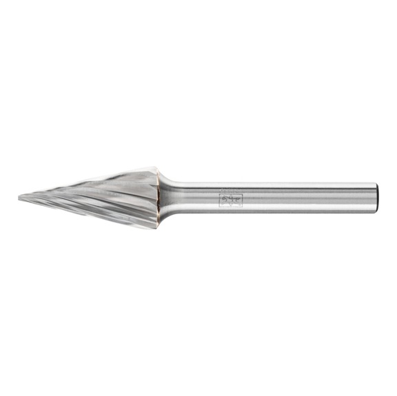 PFERD Hartmetall Frässtift Spitzkegel SKM Durchmesser 12x25 mm Schaft 6 mm Z1 - Rotorfräser