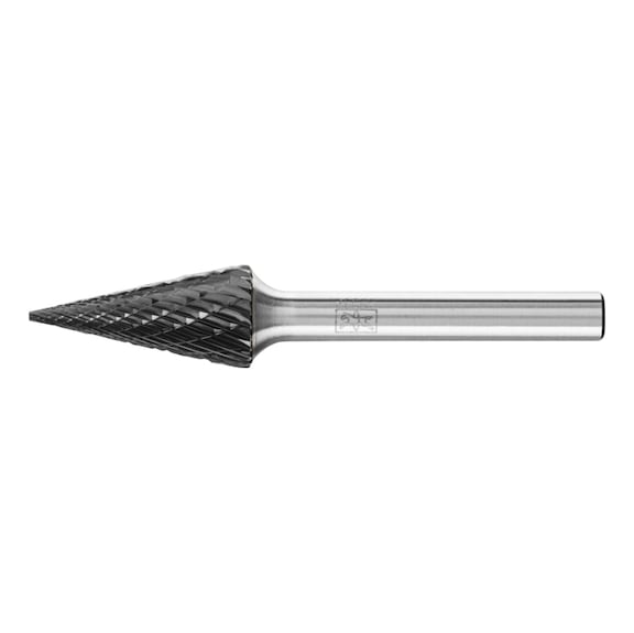 PFERD carbide burr pointed cone SKM diameter 12x25 mm shank 6 mm Z3P - Rotor milling cutter
