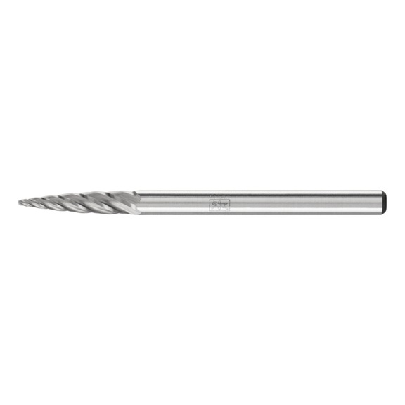PFERD Hartmetall Frässtift ALU Spitzbogen SPG Durchmesser 03x13mm Schaft 3mm - Rotorfräser