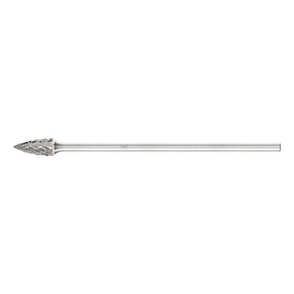 PFERD carbide burr pointed bend SPG diameter 06x13mm shank 3x75mm Z3P - Rotor milling cutter