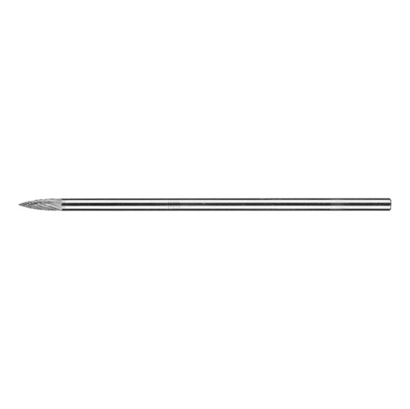 PFERD carbide burr pointed bend SPG diameter 06x18mm shank 6x150mm Z3P - Rotor milling cutter