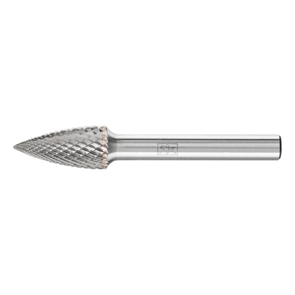 PFERD carbide burr TOUGH-S pointed bend SPG diameter 10x20mm shank 6mm - Rotor milling cutter