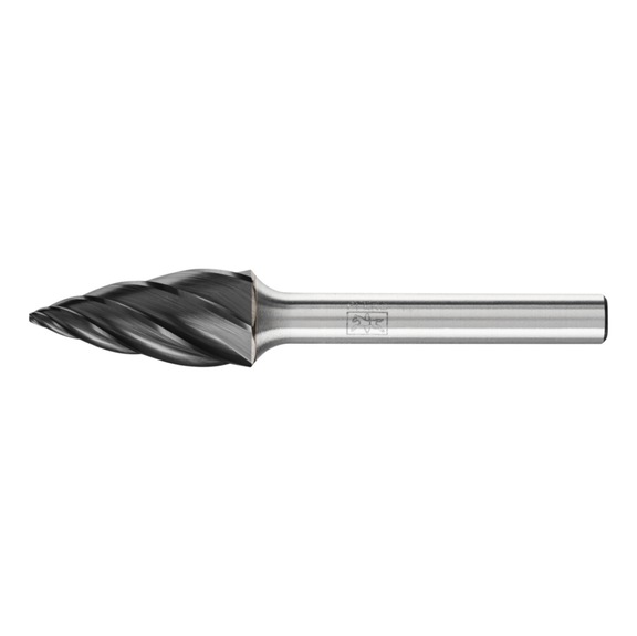 PFERD carbide burr ALU pointed bend SPG diameter 12x25 mm, 6 mm HICOAT - Rotor milling cutter