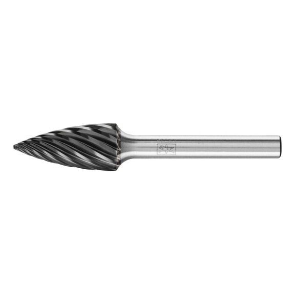 PFERD carbide burr INOX pointed bend SPG diameter 12x25 mm shank 6 mm - Rotor milling cutter