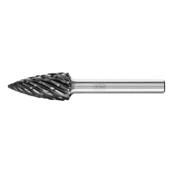 PFERD carbide burr STEEL pointed bend SPG diameter 12x25mm shank 6mm - Rotor milling cutter