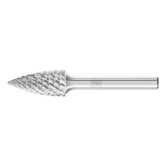 PFERD carbide burr pointed bend SPG diameter 12x25 mm shank 6 mm - Rotor milling cutter