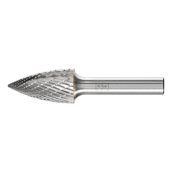 PFERD carbide burr pointed bend SPG diameter 16x30mm shank 8 mm Z3P - Rotor milling cutter