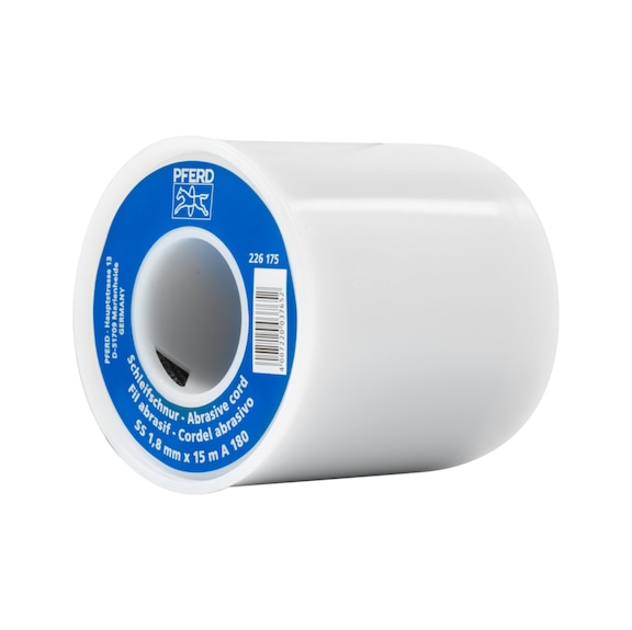 PFERD corundum abrasive belt SS diameter 1.8 mm x 15 m A180 for toolmaking - Abrasive tool made of abrasive on a base