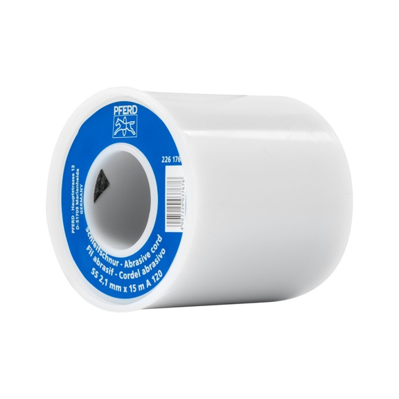 PFERD corundum abrasive belt SS diameter 2.1 mm x 15 m A120 for toolmaking - Abrasive tool made of abrasive on a base