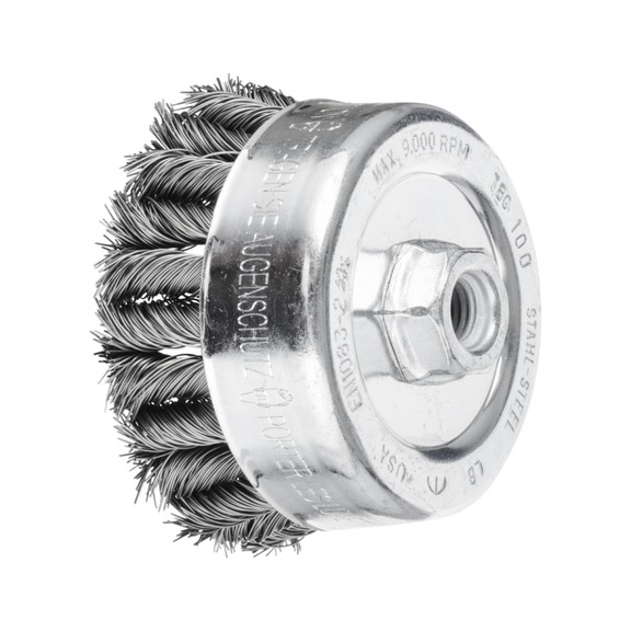 PFERD COMBITWIST knotted cup brush TBG diameter 100mm M14 wire 0.50mm - Cup brush