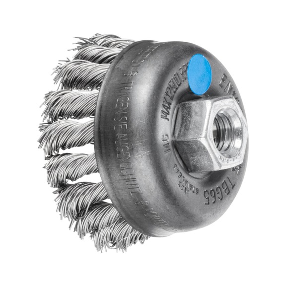 PFERD cup brush knotted TBG diameter 65 mm M14 stainless steel wire 0.50 mm 5 - Cup brush
