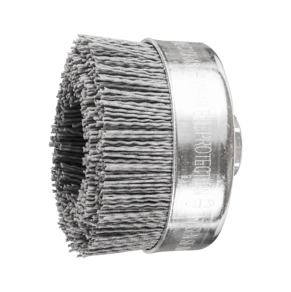 PFERD cup brush unknotted TBU diameter 100mm M14 SiC filament 0.90 grain 120 - Cup brush