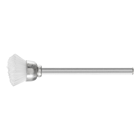 PFERD miniature cup brush TBU diameter 15mm shaft 3mm plastic bristles 0.15 - Cup brush