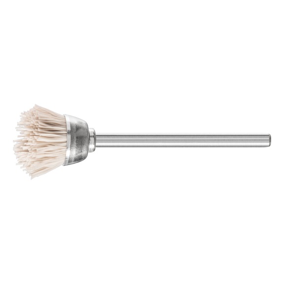 PFERD miniature cup brush TBU diameter 18 mm shaft 3 mm grit 600 - Cup brush