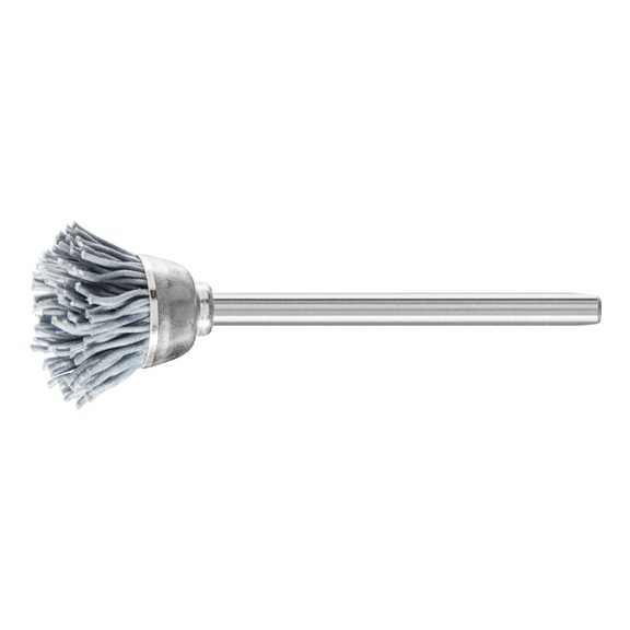 PFERD miniature cup brush TBU diameter 18mm shaft 3mm SiC 0.55mm grit 320 - Cup brush