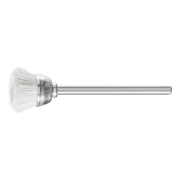 PFERD miniature cup brush TBU diameter 18 mm shaft 3 mm white goat hair - Cup brush