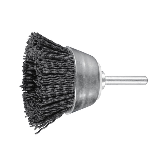 PFERD cup brush unknotted TBU diameter 50mm shaft 6mm ceramic 1.10 grit 120 - Cup brush