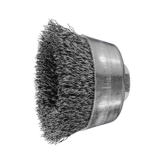 PFERD cup brush unknotted TBU diameter 60 mm M14 steel wire 0.30 mm - Cup brush