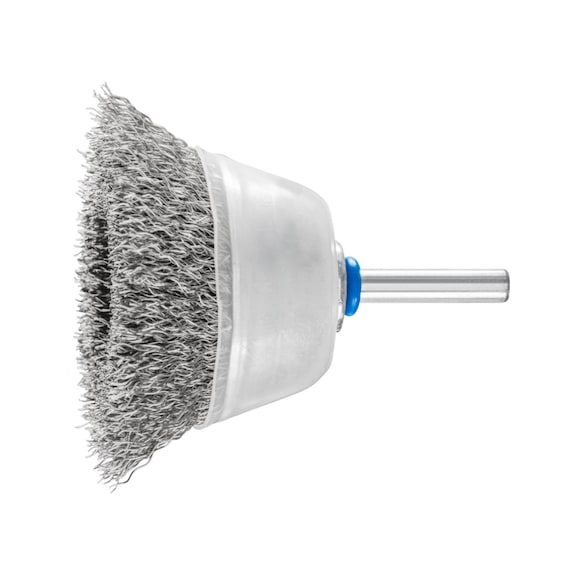 PFERD cup brush unknotted TBU diameter 60 mm shaft 6 mm stainless steel wire 0.30 - Cup brush