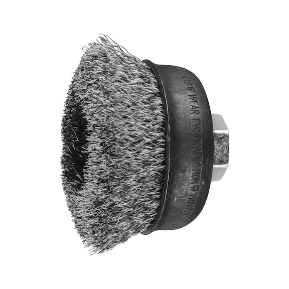 PFERD cup brush unknotted TBU diameter 75 mm M14 stainless steel wire 0.30 mm 5 - Cup brush