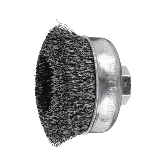 PFERD cup brush unknotted TBU diameter 75 mm M14 steel wire 0.30 mm - Cup brush