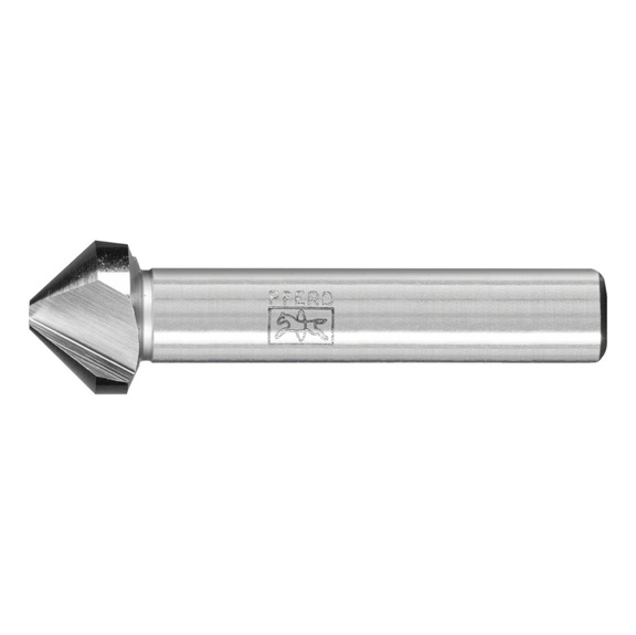 PFERD HSS taper and deburring countersink UGT 90 degrees diameter 16.5 mm shank 10 mm - Short countersink