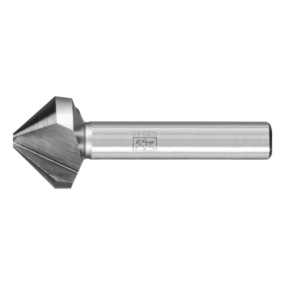 PFERD HSS taper and deburring countersink UGT 90 degrees diameter 25 mm shank 10 mm - Short countersink