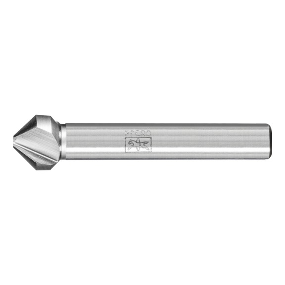 PFERD HSSE Co5 taper and deburring countersink 90 degrees diameter 12.4 mm shank 8 mm - Short countersink