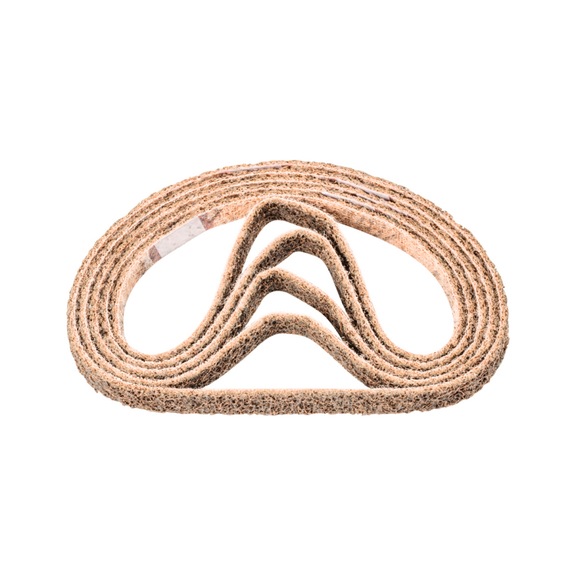 PFERD Vlies Schleifband VB 12x520mm A100 G für Feinschliff und Finish - Schleifband für Bandschleifer