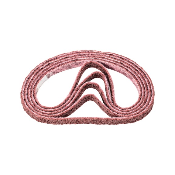 PFERD non-woven abrasive belt VB 12x520mm A180 M for fine sanding and finishing - Sanding belt for belt sander