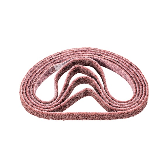 PFERD non-woven abrasive belt VB 16x520mm A180 M for fine sanding and finishing - Sanding belt for belt sander