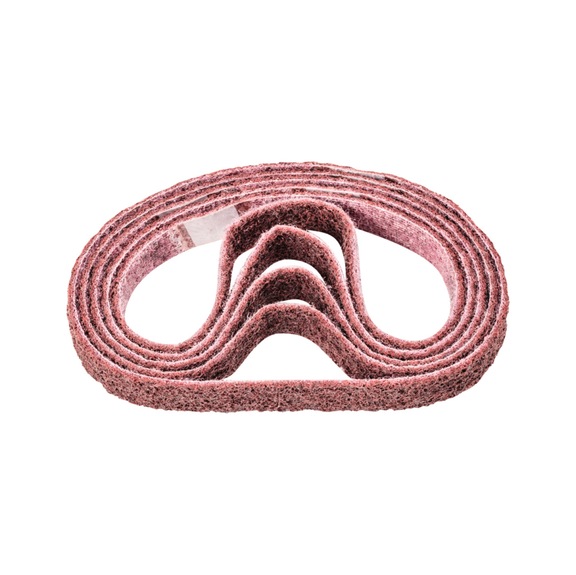 PFERD non-woven abrasive belt VB 20x520mm A180 M for fine sanding and finishing - Sanding belt for belt sander
