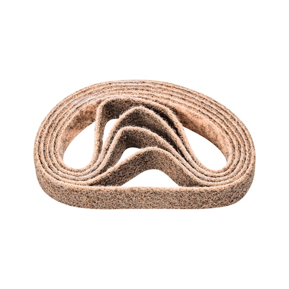 PFERD non-woven abrasive belt VB 30x533 mm A100 G for fine sanding and finishing - Sanding belt for belt sander
