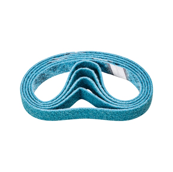 PFERD non-woven abrasive belt VB 30x610mm A240 F for fine sanding and finishing - Sanding belt for belt sander