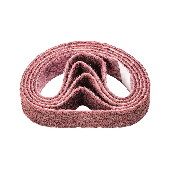 PFERD non-woven abrasive belt VB 35x450mm A180 M for fine sanding and finishing - Sanding belt for belt sander