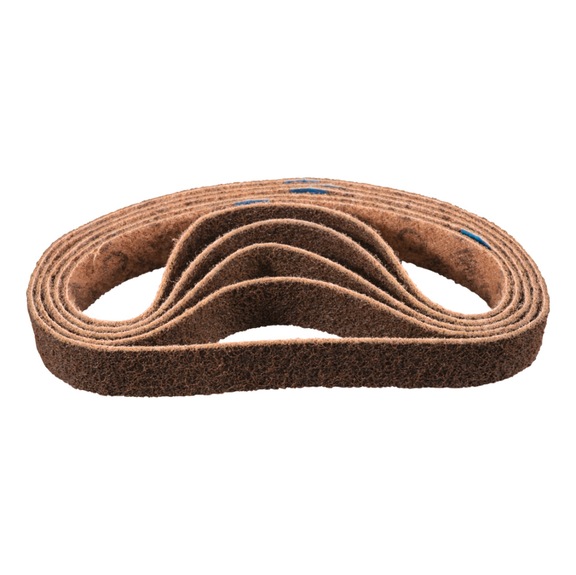 PFERD non-woven abrasive belt VB 40x820 mm A100 G for fine sanding and finishing - Sanding belt for belt sander